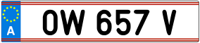 Trailer License Plate